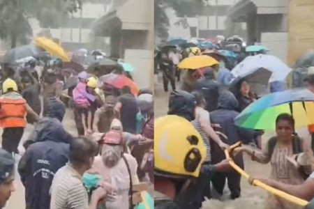 नागपुरात पावसाचा कहर, शाळा पाण्याखाली; ८०० विद्यार्थ्यांचे थरारक बचावकार्य