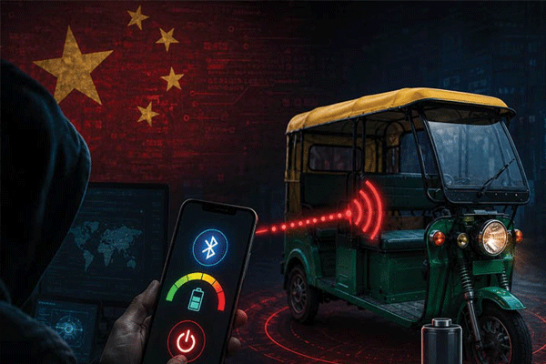 china hacked the e rickshaws battery