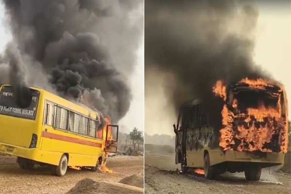 jaisalmer school bus fire 