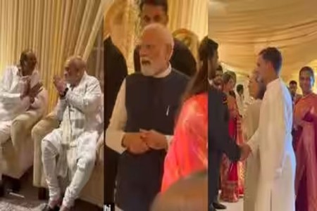 सुळेंच्या लेकीच्या रिसेप्शनमध्ये मोदींचा सवाल, प्रियांकांचं उत्तर अन् खडगेंचा टोला video