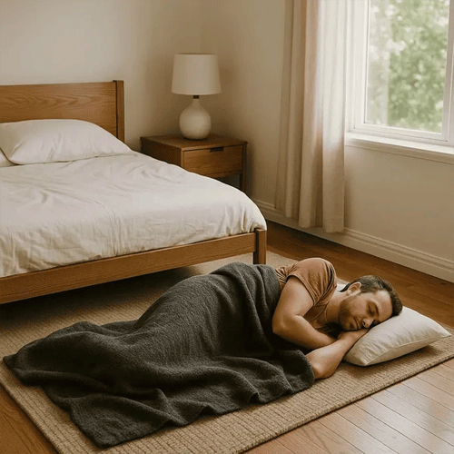 sleep on the floor