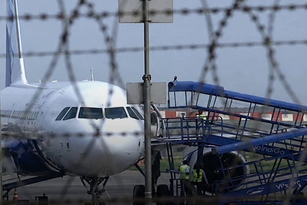 Emergency landing of Indigo flight Emergency landing of Indigo flight