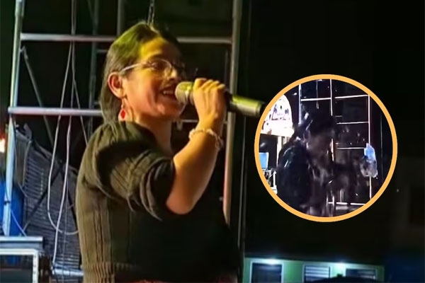 singer soraya nieto attacked on stage in peru: glass bottle hits face during live show
