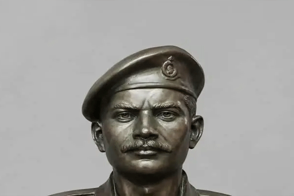 statue of martyr haribhau lakhe erected