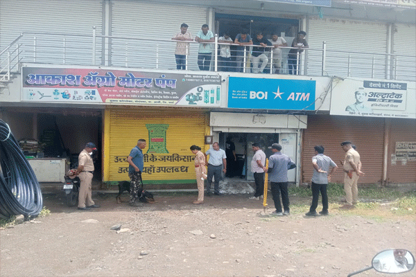 atm broken open using a gas cutter atm broken open using a gas cutter