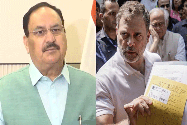 धरणे की राजकीय नाटक? राहुल गांधींवर नड्डांचा थेट सवाल