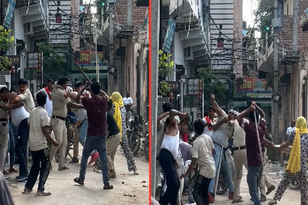 delhi bhalswa dairy police attacked by mob, 3 cops injured during vehicle checking