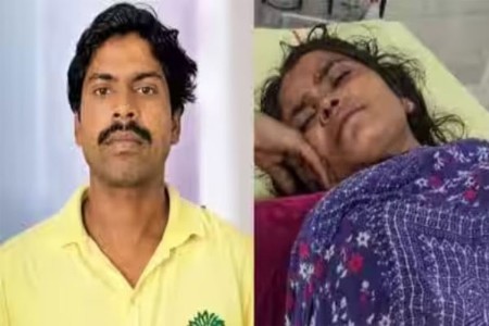 पतीच्या पोटात 35 सेंटीमीटर जखम पत्नीने आतडे पिशवीत भरले