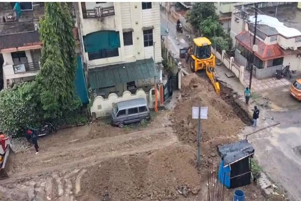 Roads dug