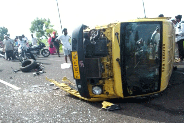 car-collides-with-school-van car-collides-with-school-van