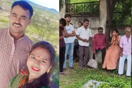 विवाहबाह्य संबंधातील अडथळा दूर करण्यासाठी पत्नीचा गळा आवळून खून