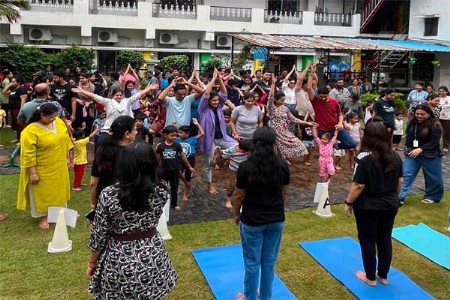 पोदार प्रेपमध्ये ‘योग इन मड’ उपक्रम उत्साहात
