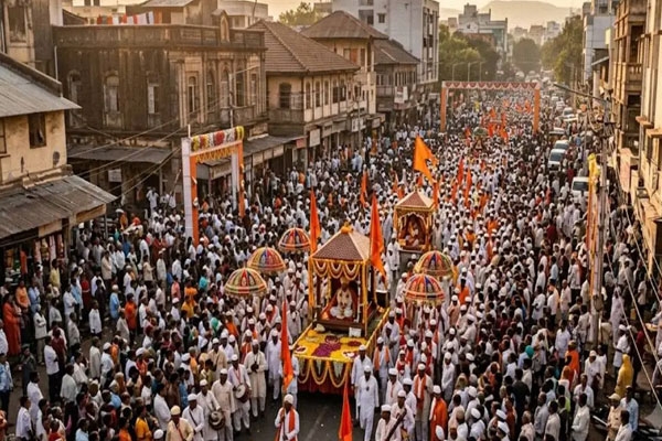 sant tukaram maharaj palkhi returns to dehu after 35-day ashadhi wari