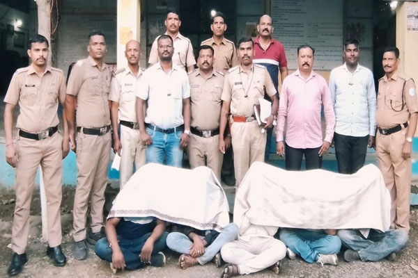 amravati news alleged occult ritual at hindu cremation ground, five suspects detained