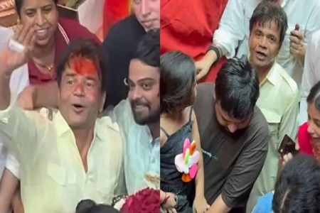 लालबागच्या राजाच्या दर्शनासाठी राजपाल यादव सामान्य भाविकांच्या रांगेत