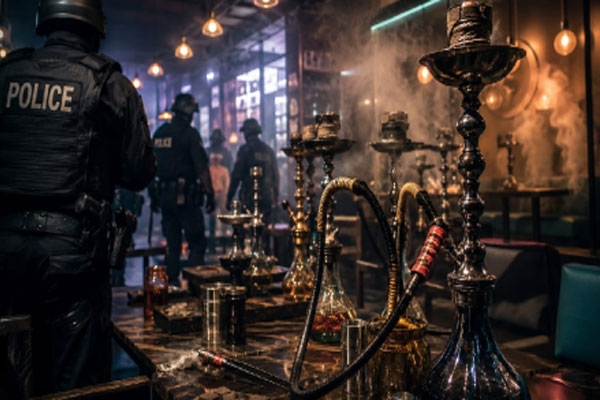 illegal hookah parlour busted at rooftop restaurant in nagpur, owner and manager booked