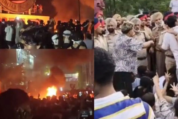 lpu campus protest: violence erupts in punjab over viral sexual assault rumour