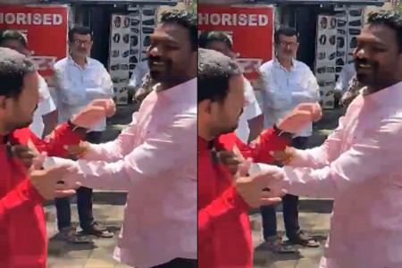 ‘डीजे नको’ म्हणणाऱ्या बापटांना कॅमेऱ्यासमोरच झापड मारली