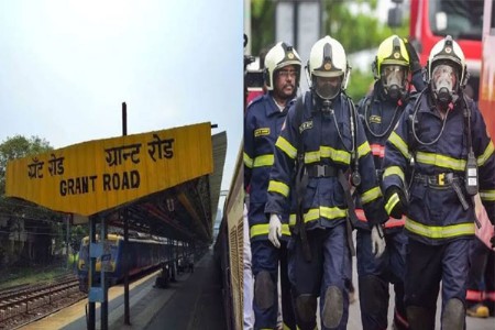 ग्रँडरोडमध्ये गोदामाला भीषण आग ८ ते १० नागरिकांची सुटका