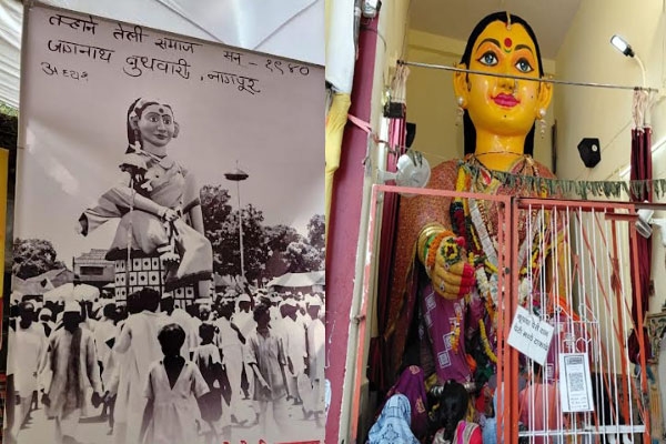 इडा-पिडा घेऊन जाण्यासाठी ‘मारबत’ जज्ज   १४५ वर्षांच्या परंपरेला प्रारंभ   पाचपावलीत पिवळी तर इतवारीत काळ्या मारबतीची स्थापना  nagpur marbat festival 2026: 145-year-old tradition begins with yellow and black marbat      नागपूर,  nagpur marbat festival नागपूरची सांस्कृतिक ओळख आणि १४५ वर्षांची वैशिष्ट्यपूर्ण परंपरा असलेल्या मारबत महोत्सवाला जन्माष्टमीपासून प्रारंभ झाला. पाचपावली परिसरात तऱ्हाने तेली समाजाच्या वतीने पिवळ्या मारबतीची स्थापना करण्यात आली असून दर्शनासाठी भाविकांची मोठी गर्दी होत आहे. पोळ्याच्या पा