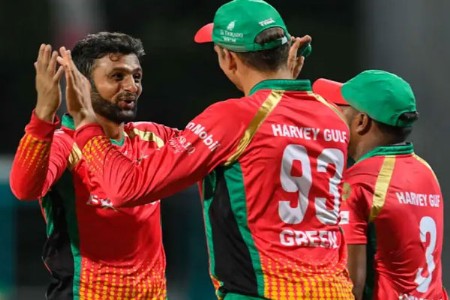 गयानाची विजयी षटकारांची मालिका कायम!